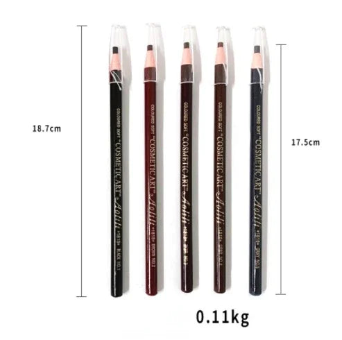 Natural Pull Eyebrow Pencil Waterproof Eye Brow Enhancer Pen Long Lasting Eyes Makeup Tools Cosmetics Black Red Brown Gray