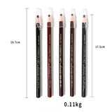 Natural Pull Eyebrow Pencil Waterproof Eye Brow Enhancer Pen Long Lasting Eyes Makeup Tools Cosmetics Black Red Brown Gray