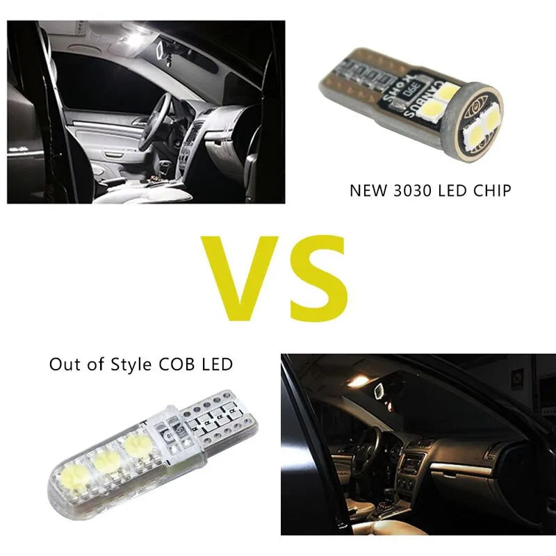 Super Bright LED Canbus Car Interior Reading Dome Lights, Auto Lâmpada de estacionamento, sem erro, T10, W5W, 6SMD, 3030, 2 pcs, 6 pcs, 10pcs