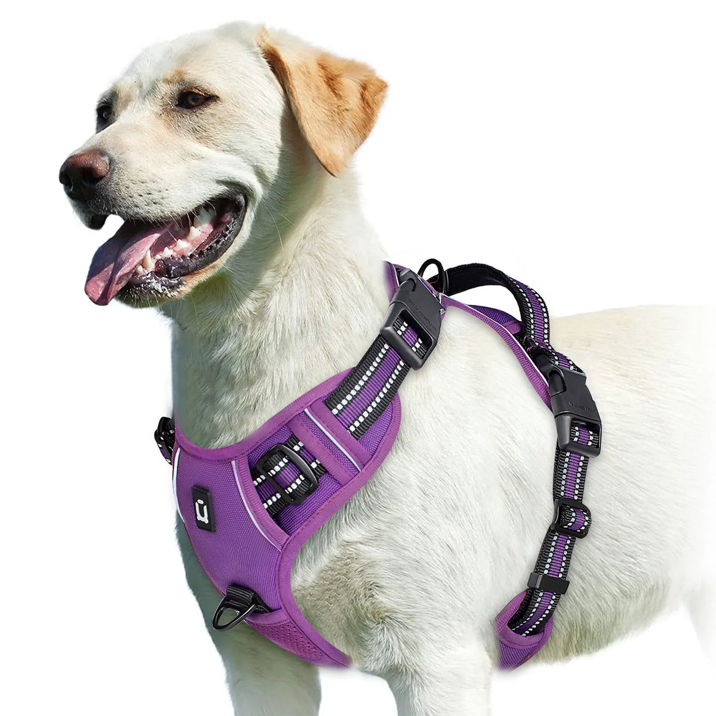 Arnés antitirones para perros, chaleco ajustable y acolchado suave con asa de fácil control.