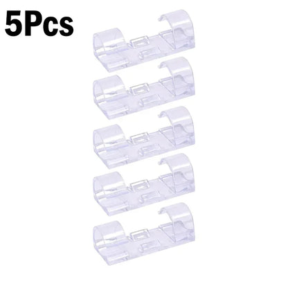 1/100Pcs Cable Clips Self-Adhesive Cable Organizer Cord Management System Cord Holder for Wire Management Desk Car Office Home