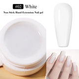 LIMEGIRL 15g Non-Stick Extension Gel UV Quick Build Solid Nail Extension Gel 3D Shaping Nail Art Solid Milky Jelly Hard Gel