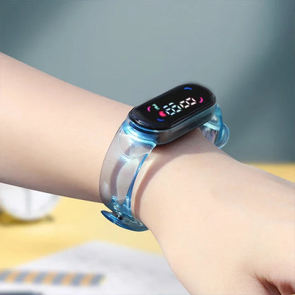 Pokemon Pikachu Dragon Ball Z Sport Casual Watches Led Silicone Watch Color Lovely Digital Children Wristwatch Clock Gift Toys