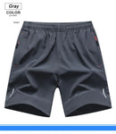 Summer Running Sports Shorts Men Breathable Beach Shorts Ice Silk Comfortable Elastic Waist Fitness Basketball Short Sportswear