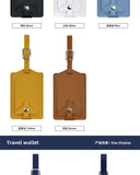 New Airplane Buckle Anti Lost Luggage Tags Thickened Flip Cover Luggage Tag Boarding Pass Suitcase Label Name ID Address Lable