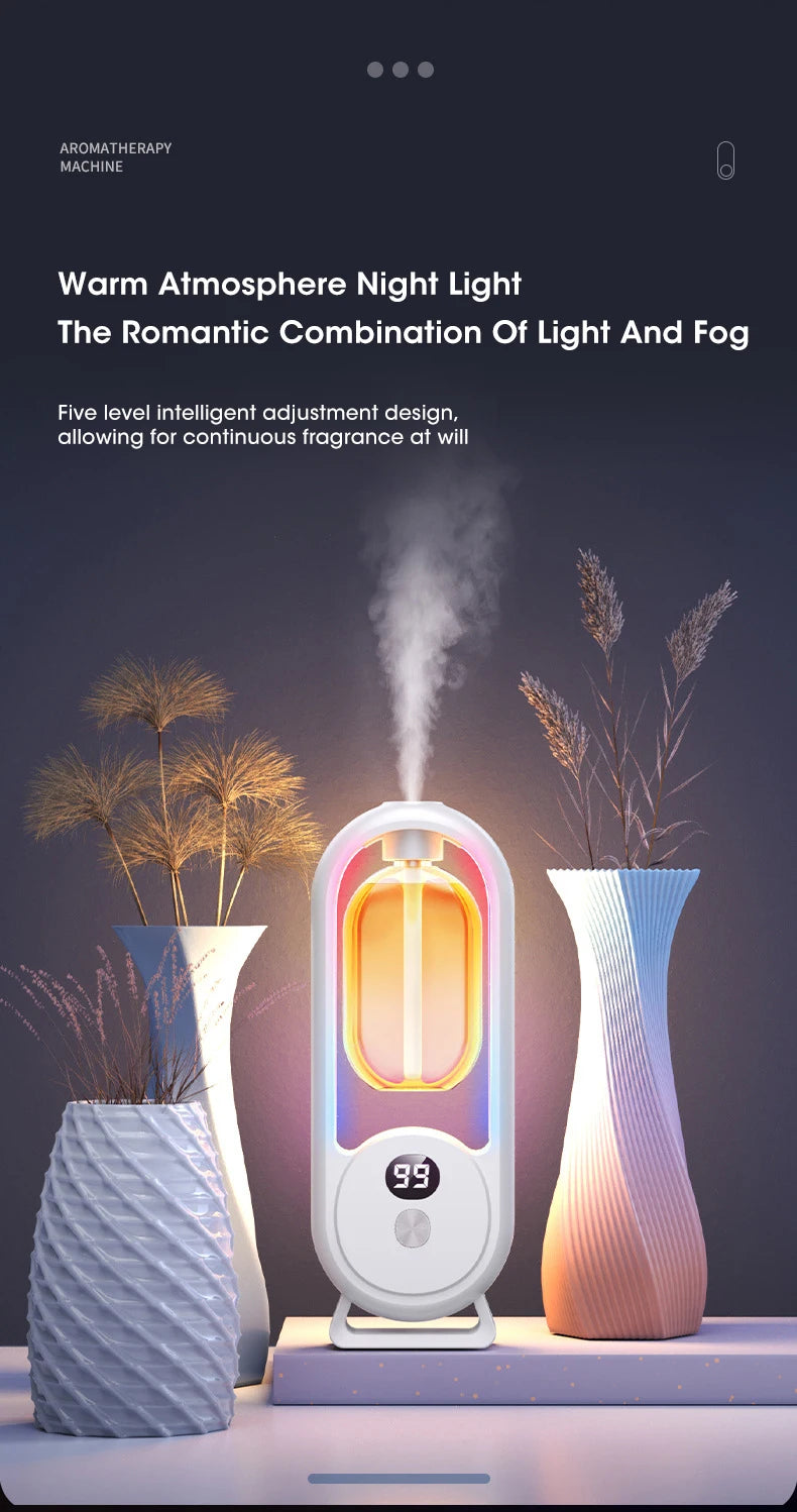 Automatic Home Fragrance Machine Essential Oil Diffuser Nebulizer Perfume Scent Machine for Kitchen and toilet deodorization