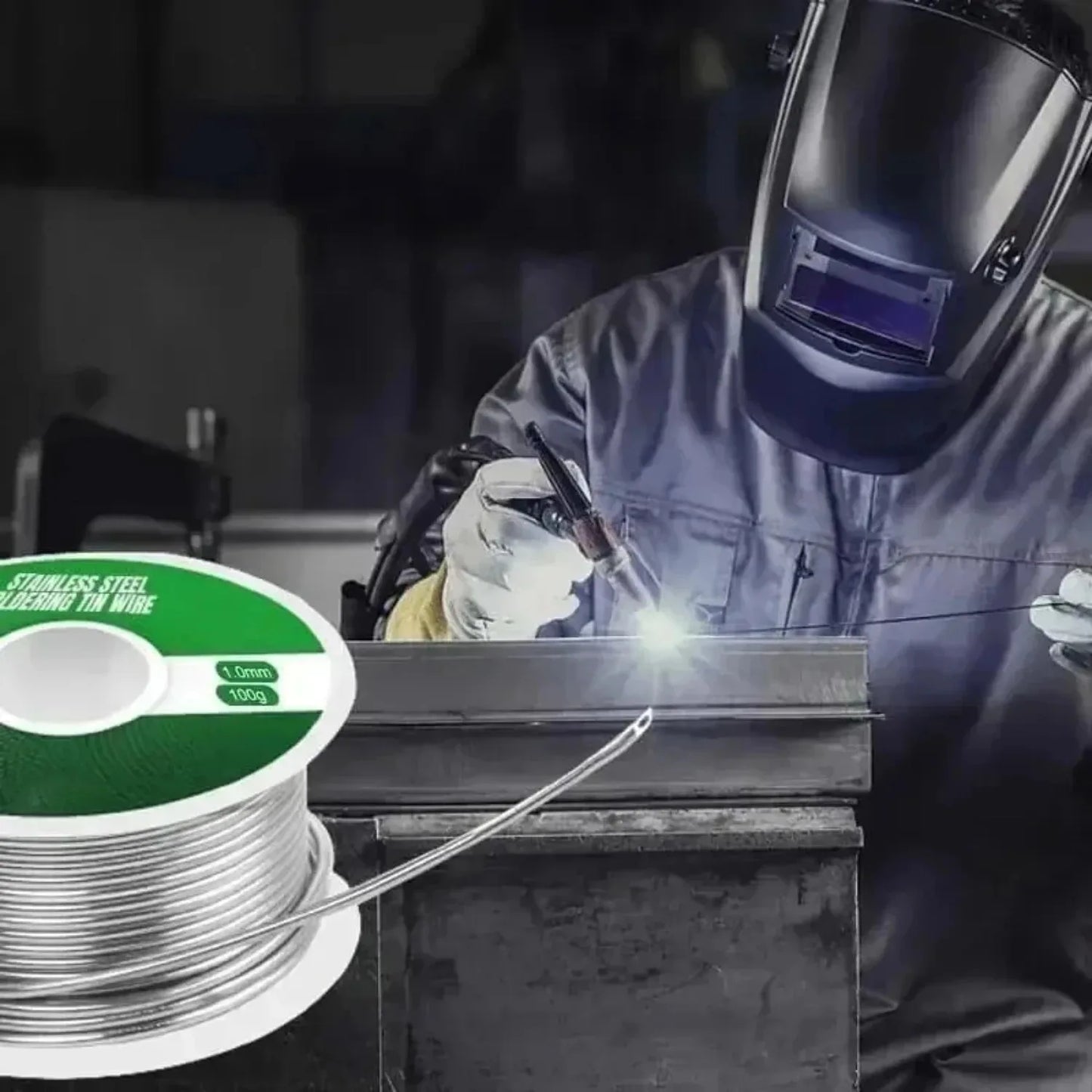 100/50g No Need Solder Powder Soldering Rods Low Temperature Easy Melt Solder Wire Silver Universal Welding Rod Cored Weld Wire