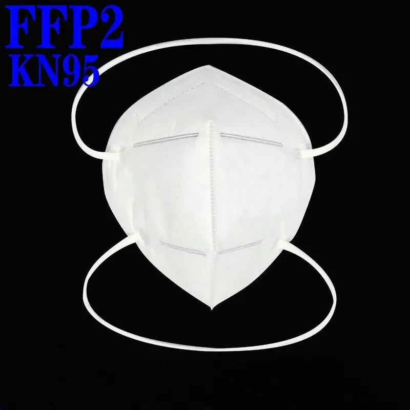 FFP2 headband Mascarillas CE KN95 Mask Black White 5 Layers Face Mask KN95 Filter Respirator mouth Mask Adults filter