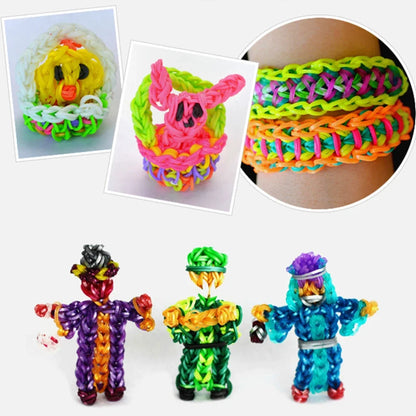 Tear bandas de borracha pulseira tecido laço, DIY tricô brinquedos presente, novo