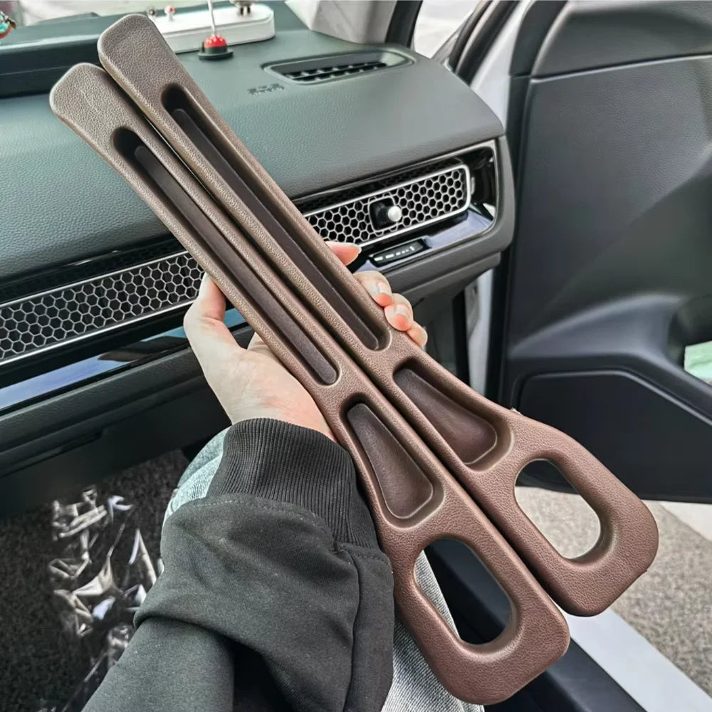 2pcs Car Seat Gap Filler Organizer Waterproof Car Seat Gap Plug Strip with 2 Grooves Seat Gap Storage Auto Interior Accessories