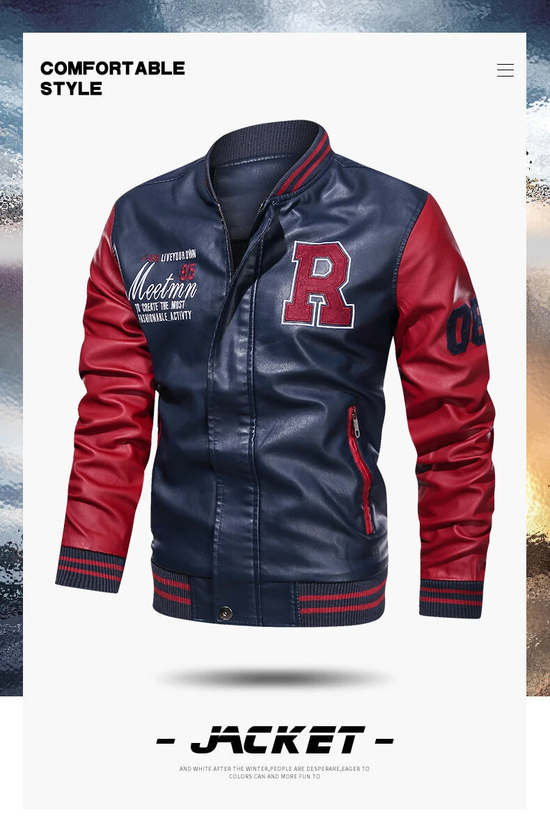 Motorcycle Wear Men Racing Motorcoss Jacket Winter Motorbike Clothing Protector Waterproof Moto PU Leather Jacket