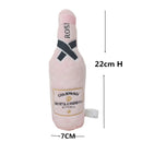 Luxury Pet Dog Toys Durable Plush Wine Bottle Squeaky Toys For Dog Gift Plush Perfume Dog Toys With Squeaky