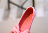 2024 New Fashion Girls Shoes PU Leather With Big Bowtie Candy Color Children Sandals Slip-on Kids Casual Shoes 21-36 Soft Hot