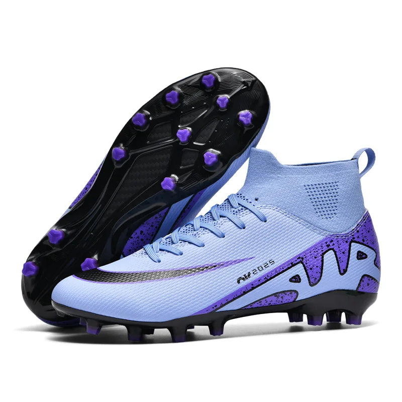 New Outdoor Men Soccer Shoes Adult Kids Long Spikes Football Boots Training Sport Footwear Sneakers Non Slip Training Unisex