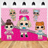 LO&amp;Ling-Cartoon Theme Party Decoration, Disposable Tableware, Hanging Banner, Whistle Mask, Baby Shower, Photo Prop, Girl Birthday 