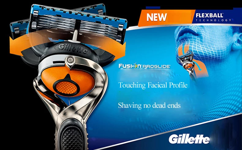 Gillette Fusion ProGlide Power Razor Shaver 5 Layer Blades Male Face Beard Hair Trimmer Men\'s Razor Machine Original