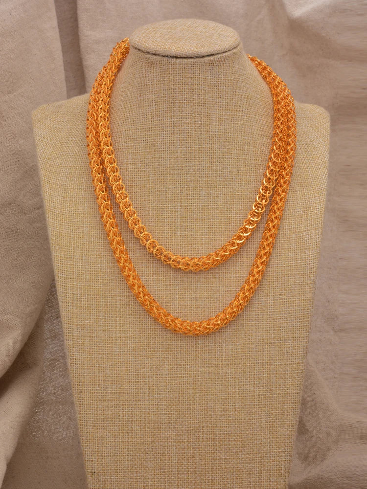 Jewelry Set For Women  Gold Plated With Necklace Pendant Nigerian Wedding Jewelry