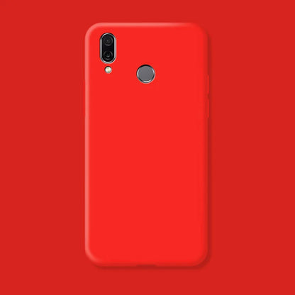 For Huawei P Smart 2019 Case Fundas Original Case Huawei P Smart 2019 Shockproof TPU Liquid Silicone Protective Phone Back Cover