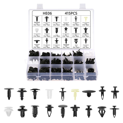 Auto Plastic Bumper Fastener Rivet Retainer Push Type Engine Cover Fastener Fender Car Door Trim Panel Clip