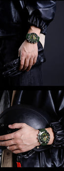 NAVIFORCE Sport Watch for Men Waterproof Quartz Wristwatch Chronograph Military Clock With Luminous Reloj Hombre Male Gift 2024