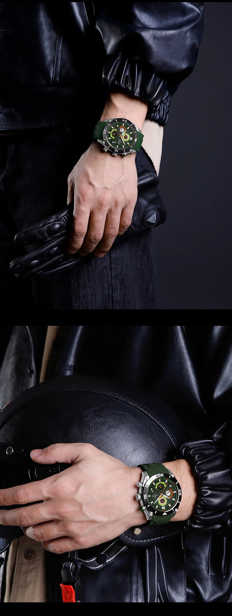 NAVIFORCE Sport Watch for Men Waterproof Quartz Wristwatch Chronograph Military Clock With Luminous Reloj Hombre Male Gift 2024