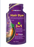 Shampoo de Coloração Capilar 3 em 1 (30ml) – Escurecimento Instantâneo de Cabelos Grisalhos para Preto – Com Polygonum Multiflorum (Cobertura Natural) para Mulheres