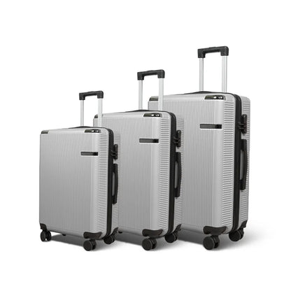 2025 Luggage Set 3-Piece 20' 24' 28' Suitcase Travel Bag with Multi-Directional Wheels Password Lock Large Capacity Carry on