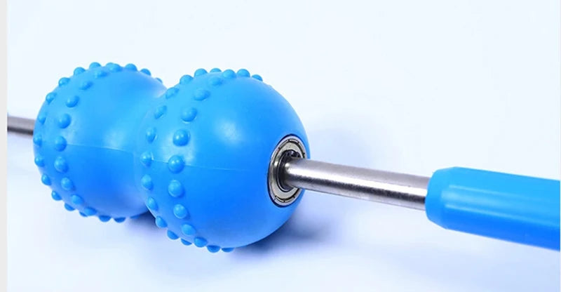Double Ball Massage Roll Stick Back Pushing Massager Rollers Relaxing Muscle Massage Balls Easy Carry and Storage