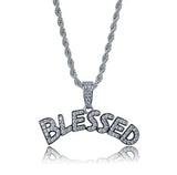 Bing Iced Out XO Colar Pingente de letra de zircônia cúbica para homens e mulheres Hip Hop Street Rock Rap Party Jewelry