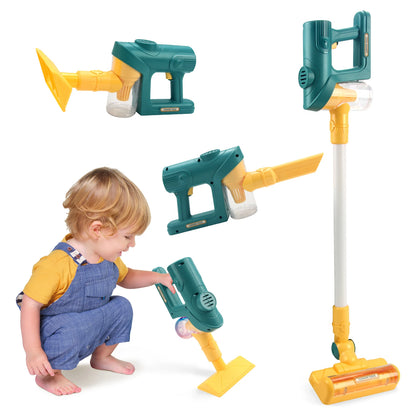 Electric Mini Vacuum With Light and Music Cleaner Simulation Housework Dust Catcher Educational Pretend Play Toys for Kids Gifts