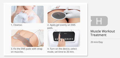 2in1 Bio Microcurrent Body Shape Breast Enhancement Massager Electrostimulation Machine EMS Muscle Stimulator