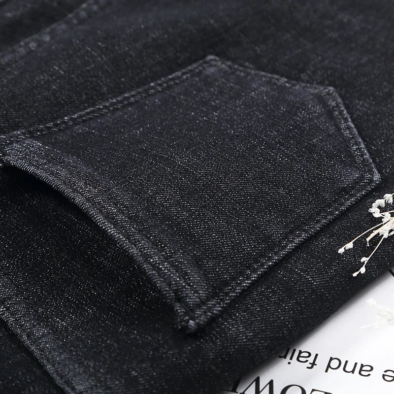 2023 Mujeres Jeans Térmicos Invierno Nieve Cálido Felpa Elástico Jeans Señora Skinny Espesar Polar Denim Pantalones Largos Retro Lápiz Pantalones