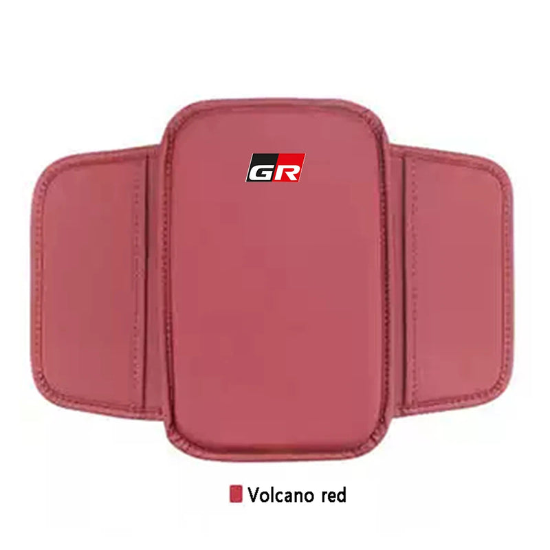 Car Center Console Protector Cover Universal Leather Car Armrest Box Cushion Pad for Toyota harrier GR Hilux Auto Accessories