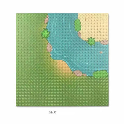 Placa base de 32 x 32, 16 x 32, 16 x 16 puntos, bloques de construcción, placa base de plástico para bricolaje, accesorios de ladrillo clásicos, juguete para niños