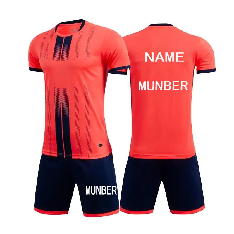 2023 Children Jerseys Sets Men Boys Soccer Clothes Suit Short Sleeve Kids Football Uniforms Soccer Tracksuit Jersey Kit