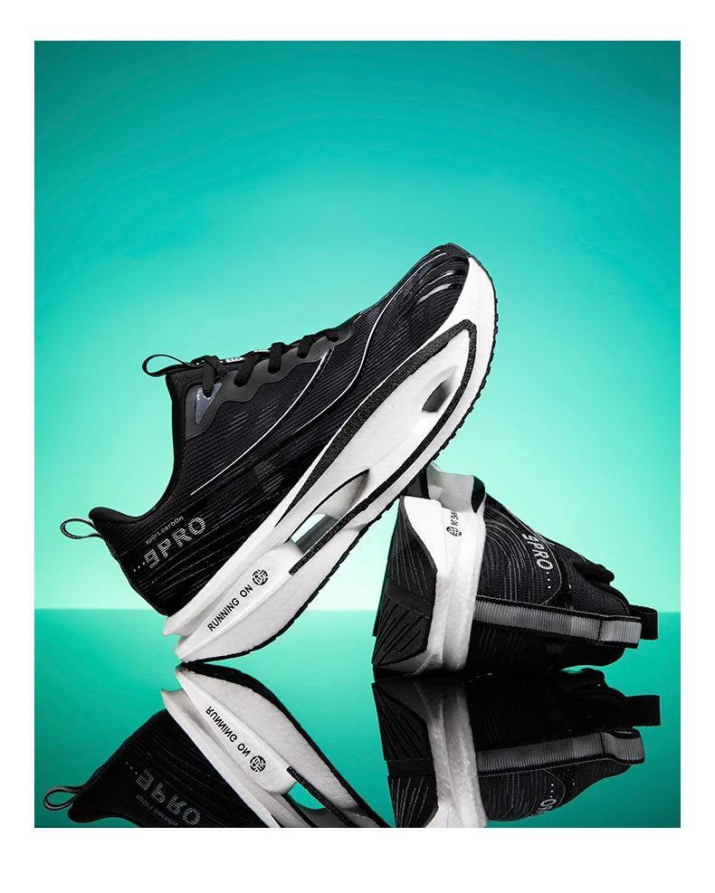 2025 New Men's Sneakers Thick Bottom Cushioning Running Shoes Athletic Training Carbon Plate Jogging Shoes Women's Tennis Shoes