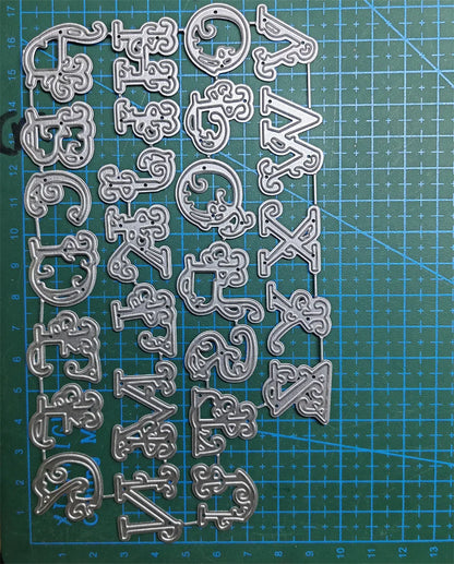 Letter Metal Cutting Dies Stencil Template Die Cut Scrapbooking Embossing Dies Art Decoration Craft Knife Mold