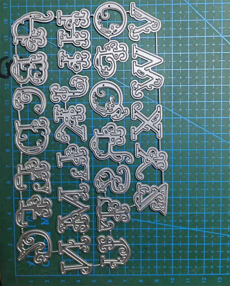 Letter Metal Cutting Dies Stencil Template Die Cut Scrapbooking Embossing Dies Art Decoration Craft Knife Mold