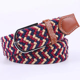 Women's Belt Fashion Casual Woven Elastic Belt Outdoor Sports Military Tactical Strap Climbing Work Belt Unisex Jeans Pants