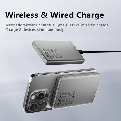 MOVESPEED S10 Magnetic Power Bank 10000mAh 15W Wireless Fast Charge PD20W Mini Portable PowerBank for iPhone Samsung Xiaomi