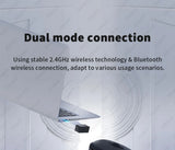 Dual Mode Wireless Computer Mice 1600 DPI Rechargeable Ergonomic Bluetooth Mouse For Laptop/Notebook/iPad/Tablet/Mac/Chromebook