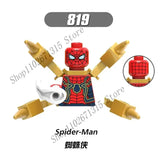 Marvel Avengers Superhero Building Blocks Iron Man Doctor Strange Hulk Thanos Spider-Man Venom Hawkeye Bricks Toys