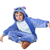 Lilo Stitch Cosplay Costume Boys Girls Spider Pajamas Plush Winter Warm Clothes for Boys Girls Halloween Christmas Gifts
