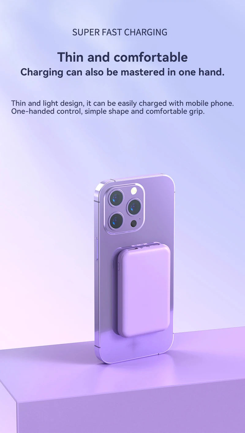 OnePlus 30000mAh Magnetic Wireless Power Bank 22.5W PD Super Fast Charging Portable Battery Charger For IPhone Huawei Samsung