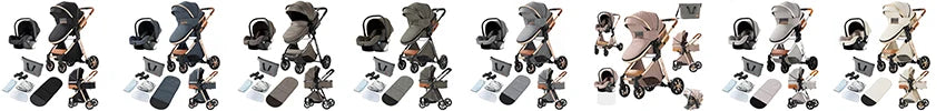 Cochecitos 3 en 1, cochecito de bebé, asiento de coche, cochecito de viaje, cochecito para recién nacidos, paisaje alto, artículos para madres, niños y bebés.