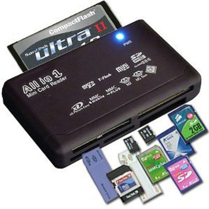 7 In 1 All-In-One Memory Card Reader For USB External Mini SDHC M2 MMC XD CF Read And For Write Flash Memory Card DIY Newest