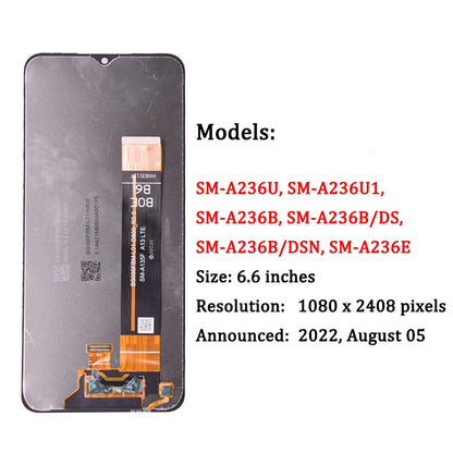 6.6'' For Samsung A23 5G A236 LCD Display With Touch Screen Digitizer Assembly For Samsung A236U A236B LCD