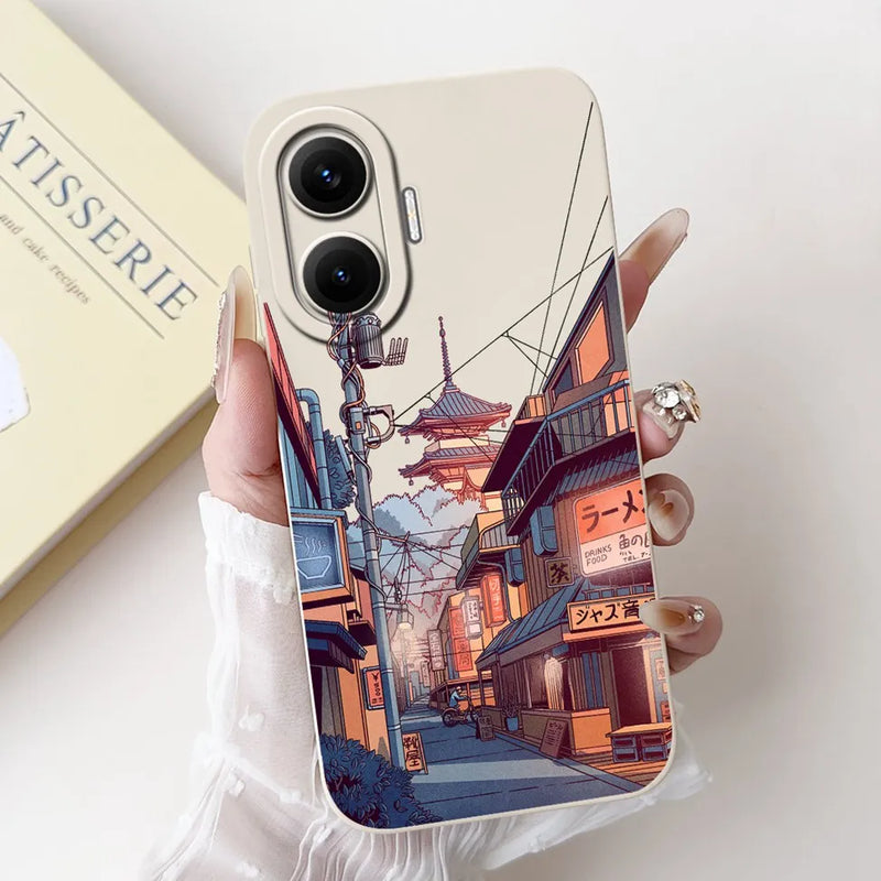 For Xiaomi Poco F7 Phone Cover For Redmi Turbo 4 Pro 5G Case Silicone Cute Cartoon Fashion Luxury Love Shockproof Bumper Funda