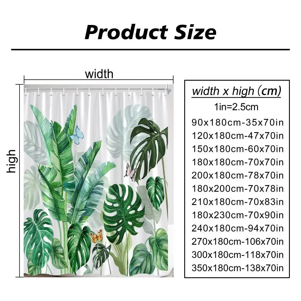 Turtle Shower Curtain Summer Beach Anchor Nautical Starfish Watercolour Art Creative Polyester Shower Curtains Bathroom Decor
