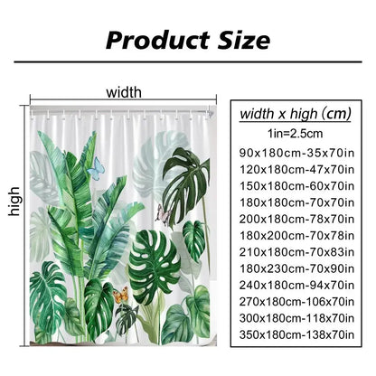 Turtle Shower Curtain Summer Beach Anchor Nautical Starfish Watercolour Art Creative Polyester Shower Curtains Bathroom Decor